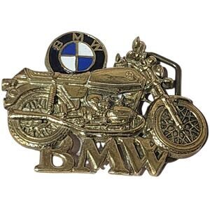 1980 Baron BMW Motorcycle Brass Belt Buckle